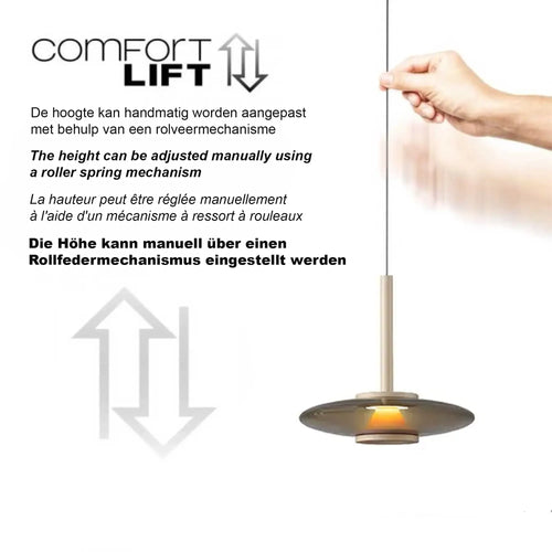 Artdelight hanglamp Madison - 3 lichts - 130  x  200   cm - champagne