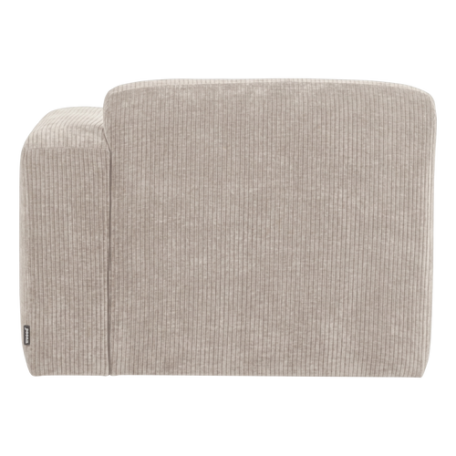 WOOOD 1-zits bank arm rechts Mojo Base - Ribstof - Ecru - 74x105x97