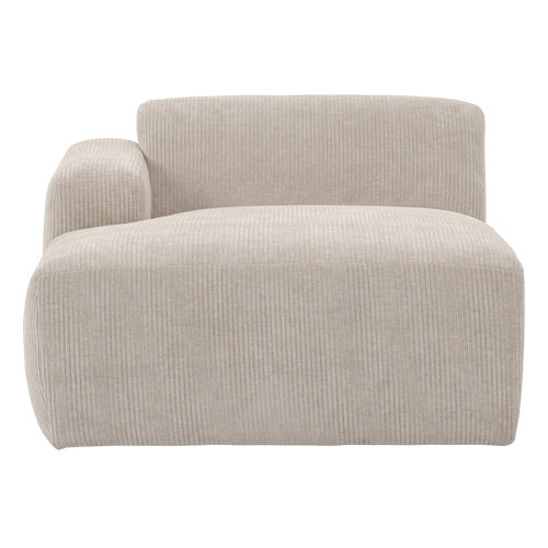 WOOOD chaise longue bank links Mojo Base - Rib - Ecru - 74x112x162