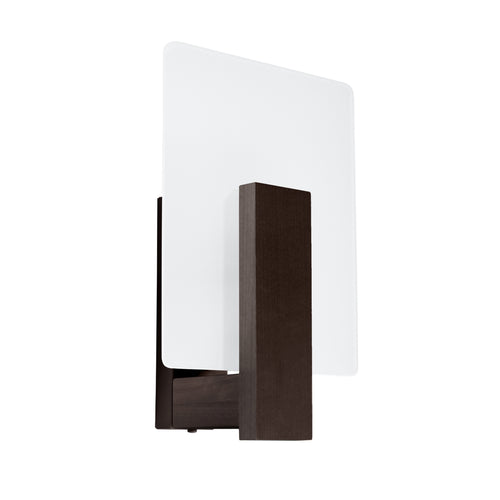 Sollux Lighting Wandlamp LAPPO wengé - 16x12x30,5cm