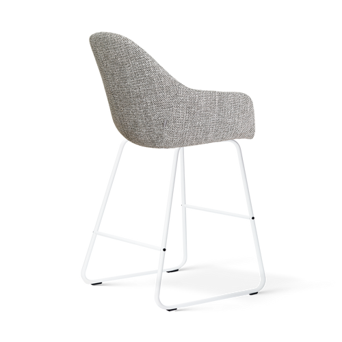Nolon Nino-Mae barkruk grijs blend - wit onderstel - 65 cm