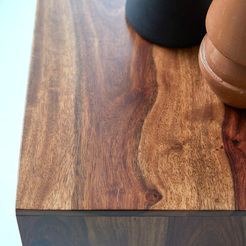 Tikamoon Massief palissander nachtkastje - Bruin - vtwonen shop