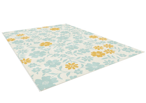 AFK Living vloerkleed Flower - voor kinderen - blauw - 120 x 170 cm - vtwonen shop