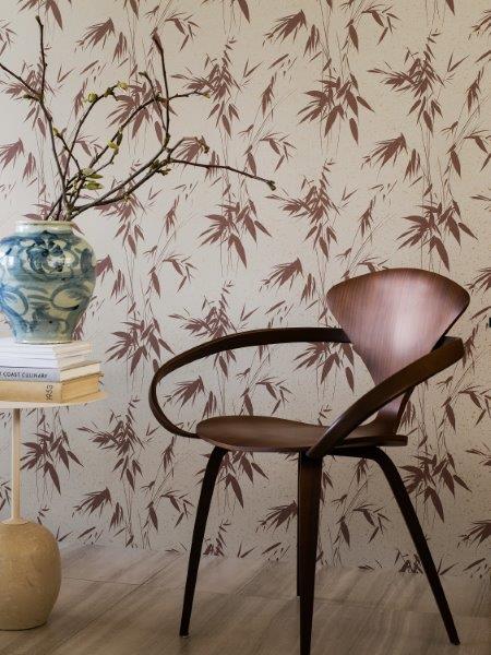 Borastapeter behang bladeren rood - 53 cm x 10.05 m - 660299 - vtwonen shop