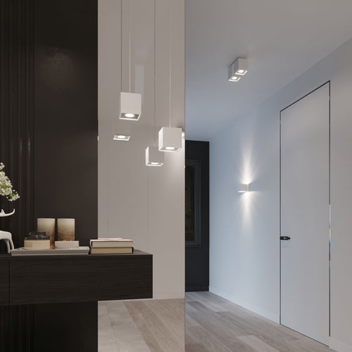 Sollux plafondlamp Quad - 1 lichts - 10  x 10   cm - wit