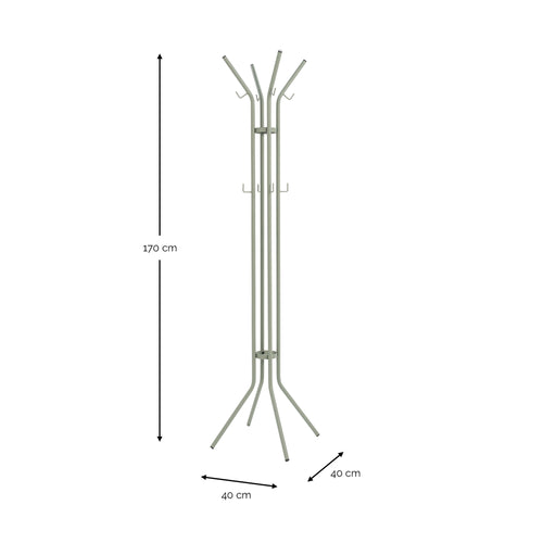 Spinder Design kapstok Jessy - Dusty Green - 12 haken
