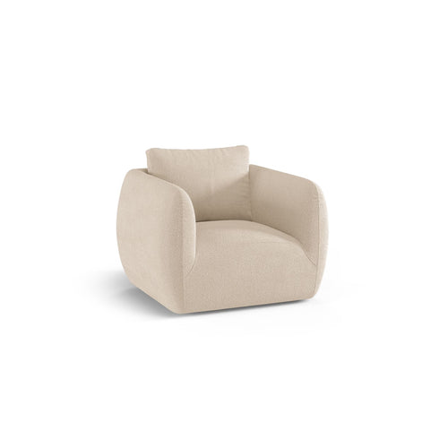 Cosmopolitan Design - Fauteuil Nimes boucle beige - 87x95.5x80cm