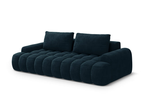 Cosmopolitan Design Slaapbank met opbergdoos Linz 4-zits, flueel diepe olie - 100x250x84cm
