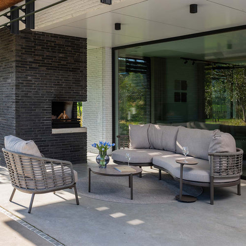 Taste by 4 Seasons loungeset Puglia chaise longue 3-delig - terre