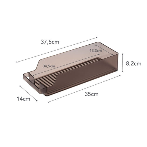 Yamazaki Koelkast Organizer - Tower - Zwart - vtwonen shop