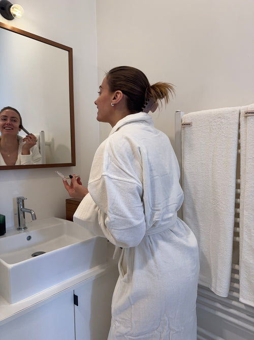 vtwonen badjas Soft Embrace - S/M - wit