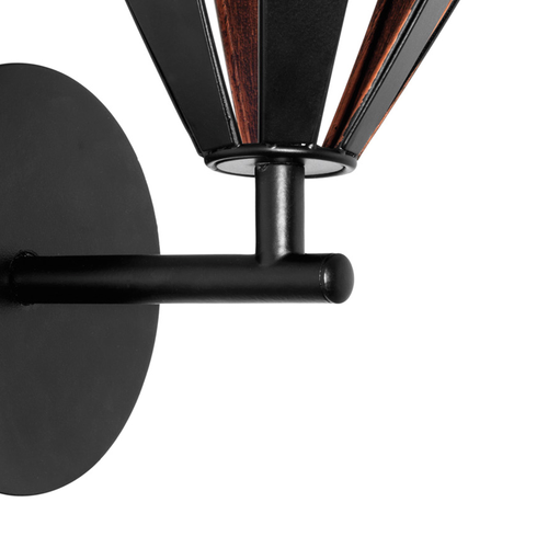 EGLO wandlamp Carlton 1 - e27 - 33 cm - zwart/koper