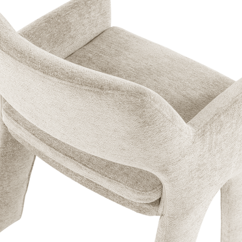 vtwonen eetkamerstoel Bigfoot - Chenille - Zand - 78x57x56