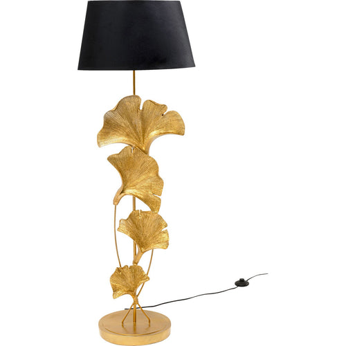 Kare Design Vloerlamp ginkgobladeren 129cm goud