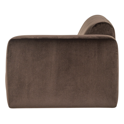 WOOOD 1,5-zits bank arm rechts Mojo Base - Velvet - Bruin - 74x145x97