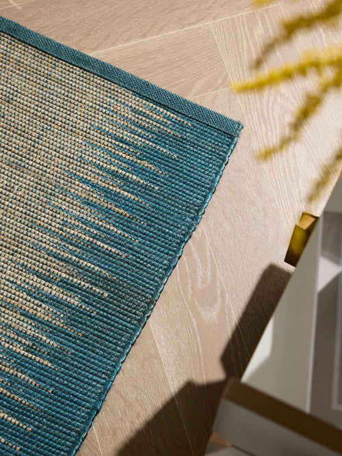 benuta jute loper Tulsi - blauw - 70x200 cm