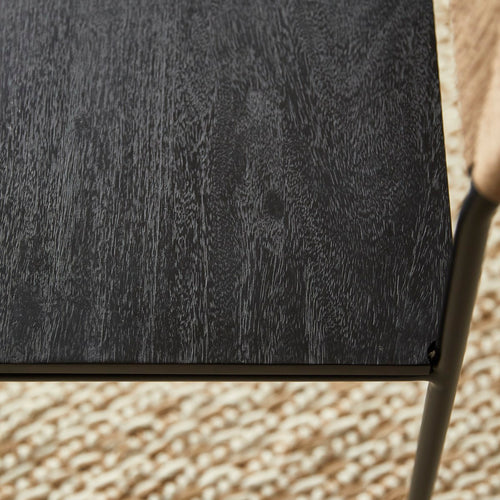 Tikamoon Stoel van metaal en natuurlijke vezels - Zwart - vtwonen shop