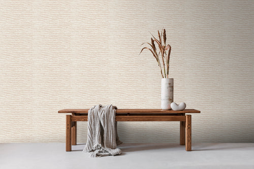 Sanders & Sanders behang effen zand beige - 53 cm x 10 m - 640087