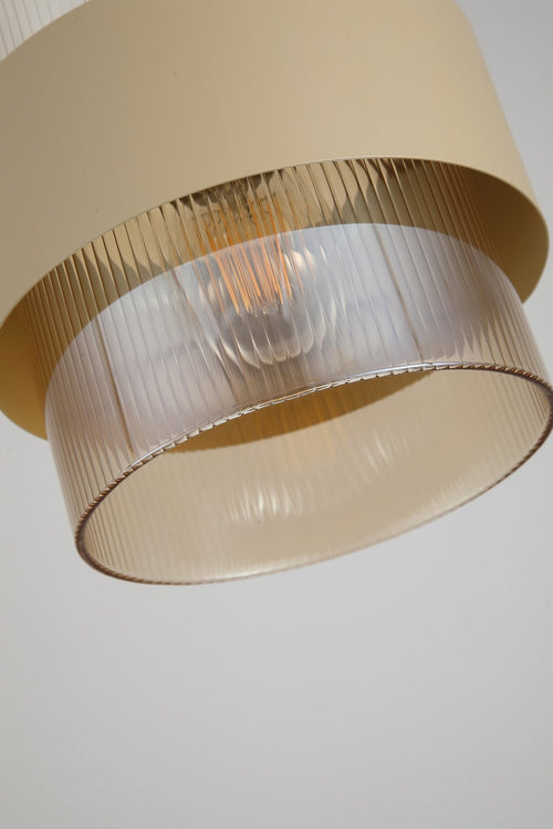 Searchlight hanglamp Royal - 4 lichts - 93  x 120   cm - zandkleur amber