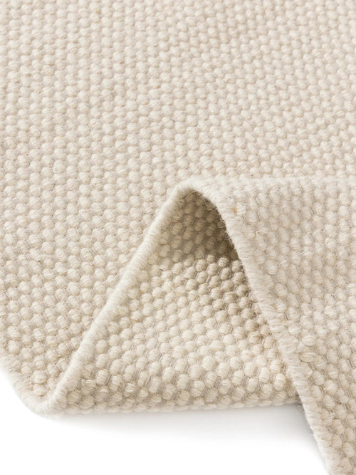 benuta wollen vloerkleed Rocco - wit - 200x200 cm