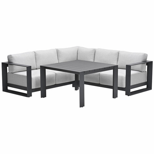 Garden Impressions lounge dining set Malakka valley sand - 4-delig