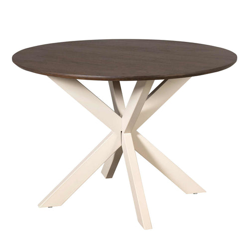 StarFurn Eettafel Madison - Deens Ovaal Bruin/Zand - 110x110x76cm