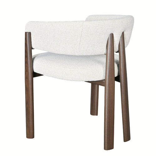 DÉJA Eetkamerstoel Cooper Beige/Walnoot - Set van 2