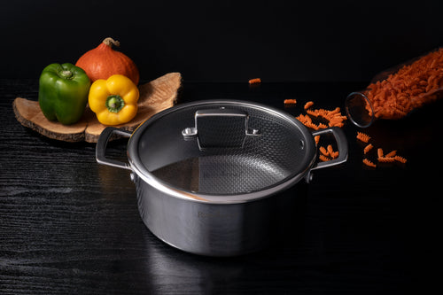 Rosmarino HexaPRO braadpan met deksel - 24cm - vtwonen shop
