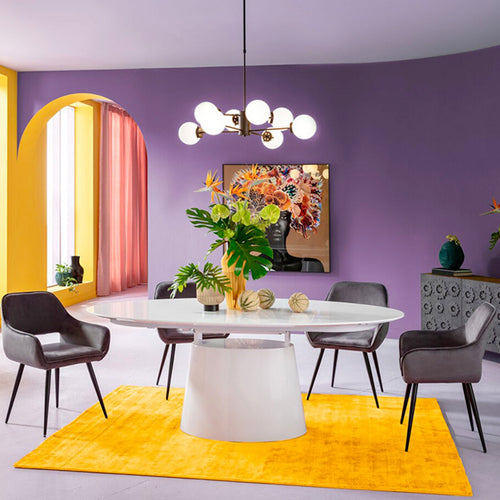 Kare Design Vloerkleed Cosy 240x170cm geel