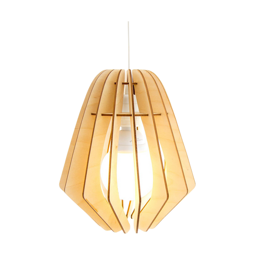 Bomerango Original S houten lampenkap small - met koordset wit - Ø 25 cm - vtwonen shop