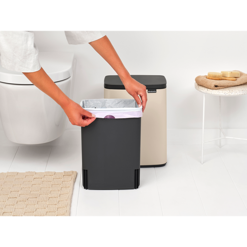 Brabantia Prullenbak Bo - 12 L - soft beige - vtwonen shop