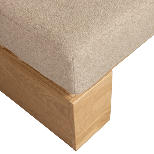 vtwonen muurbankje incl. kussens - Eiken - Naturel/Beige - 84x100x67 - vtwonen shop