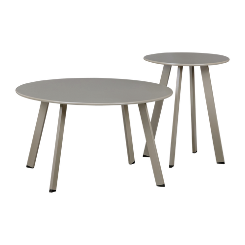 WOOOD bijzettafel tuin Fer - Metaal - Zand - 40x70x70