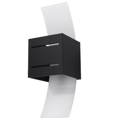 Sollux Lighting Wandlamp LORETO zwart - 10x12x30cm