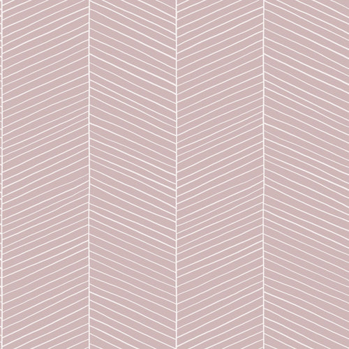 Walls4You behang visgraat-motief roze - 0,53 x 10,05 m - 935322 - vtwonen shop