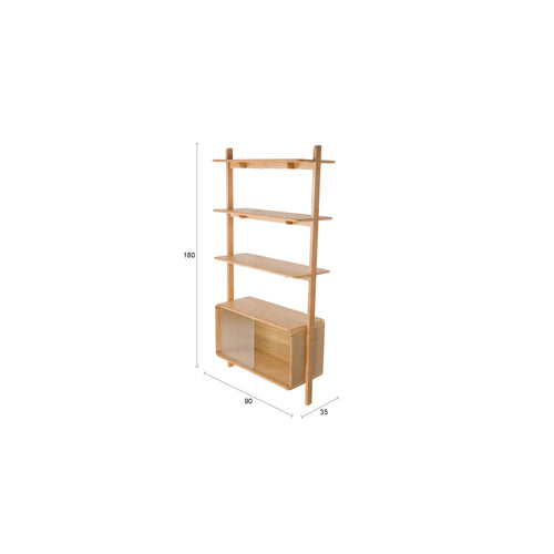 Zuiver Rise Kast/ Stellingkast Hout Naturel