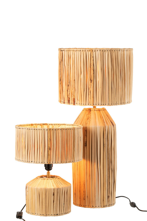 J-Line lamp Hanna Bananen Bladeren - jute - naturel