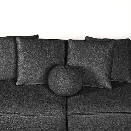 LABEL51 Bank Stelvio 4-Zits Rechts - Antraciet Bouclé - 338x150x74cm