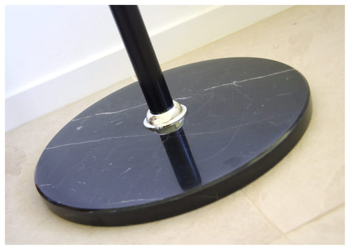 Furnilux Kapstok - Staand - Metaal/Zwart - Marmeren Voet - 37x176 cm