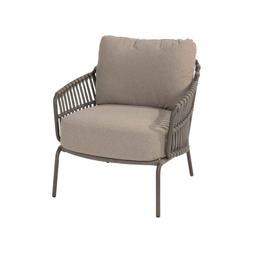 4 Seasons lage lounge dining stoel Capalbio bruin - vtwonen shop