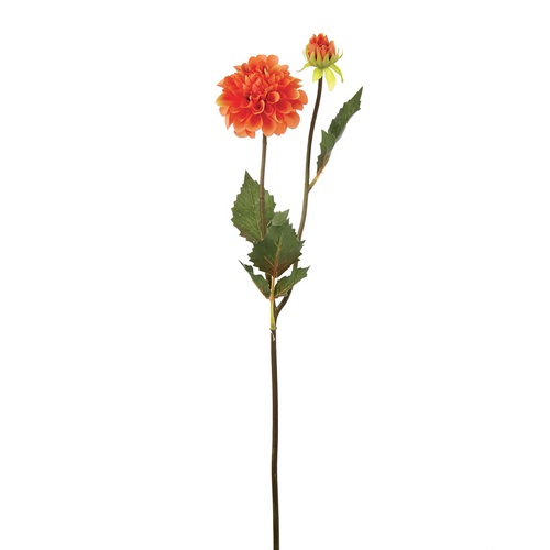 Sia Deco Kunstmatige Dahlia Stengel - Oranje - H50 - vtwonen shop