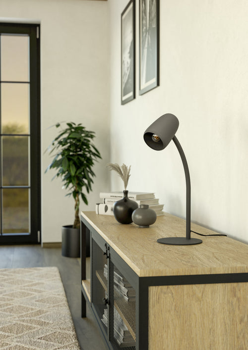 EGLO tafellamp Carlo - 46 cm - zwart
