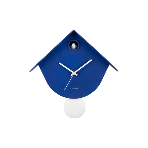 Karlsson wandklok Cool Retro - blauw - 7.5x25.5x25.8cm