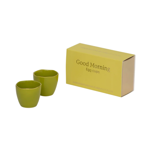 Urban Nature Culture Good Morning eierdop - Split Pea - set van 2 - in gift pack - 5x5cm