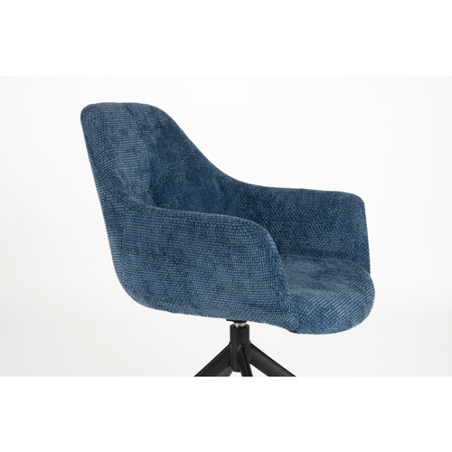 Housecraft Living Wiz Eetkamerstoelen Draaibaar Blauw - Set van 2 - vtwonen shop