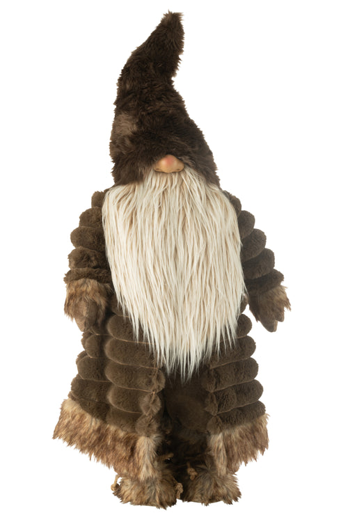 J-Line figuur Kabouter Bos - textiel - bruin - large - vtwonen shop