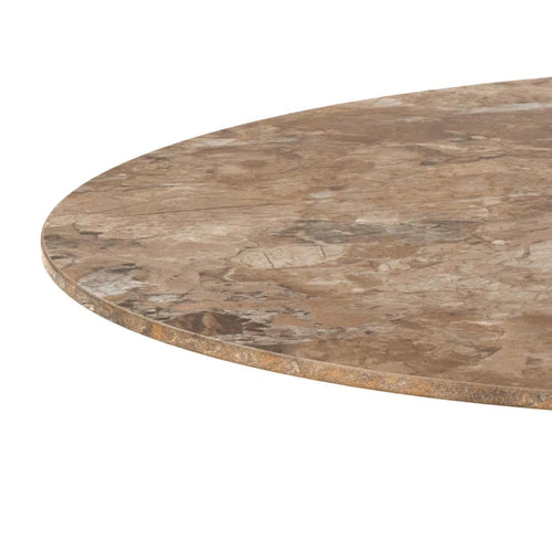 Rebellenclub  Alva Eetkamertafel - ø90 cm - Marmerlook