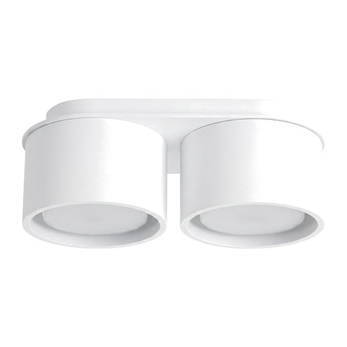 Sollux Lighting Plafondlamp MODO 2 wit Gx53 - 21x10x8cm