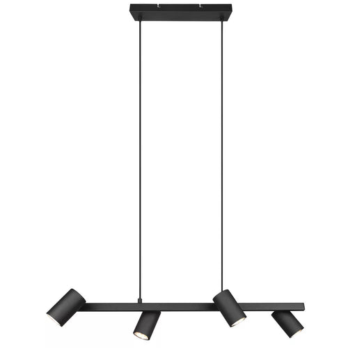 Trio Leuchten hanglamp Marley - 6 lichts - 115  x 150   cm - zwart