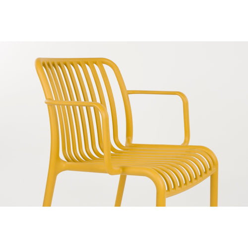 Housecraft Living Mante Tuinstoelen Armleuning Kunststof Geel - Set van 4 - vtwonen shop